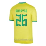 Camiseta Brasil Rodrygo 26 Hombre Primera Mundial 2022