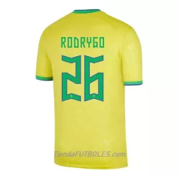 Camiseta Brasil Rodrygo 26 Hombre Primera Mundial 2022 Camiseta Brasil Rodrygo 26 Hombre Primera Mundial 2022