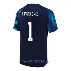 Camiseta Croacia Livakovic 1 Hombre Segunda Mundial 2022 Camiseta Croacia Livakovic 1 Hombre Segunda Mundial 2022