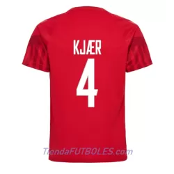 Camiseta Dinamarca Simon Kjaer 4 Hombre Primera Mundial 2022