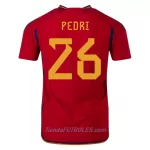 Camiseta España Pedri 26 Hombre Primera Mundial 2022