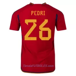 Camiseta España Pedri 26 Hombre Primera Mundial 2022 Camiseta España Pedri 26 Hombre Primera Mundial 2022