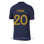 Camiseta Francia Kingsley Coman 20 Hombre Primera Mundial 2022