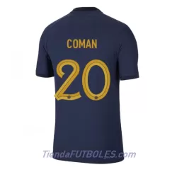 Camiseta Francia Kingsley Coman 20 Hombre Primera Mundial 2022