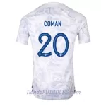 Camiseta Francia Kingsley Coman 20 Hombre Segunda Mundial 2022