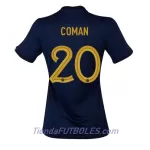 Camiseta Francia Kingsley Coman 20 Mujer Primera Mundial 2022