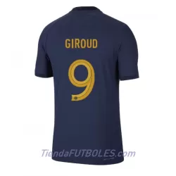 Camiseta Francia Olivier Giroud 9 Hombre Primera Mundial 2022 Camiseta Francia Olivier Giroud 9 Hombre Primera Mundial 2022