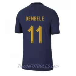 Camiseta Francia Ousmane Dembele 11 Hombre Primera Mundial 2022 Camiseta Francia Ousmane Dembele 11 Hombre Primera Mundial 2022
