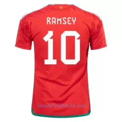 Camiseta Gales Ramsey 10 Hombre Primera Mundial 2022 Camiseta Gales Ramsey 10 Hombre Primera Mundial 2022