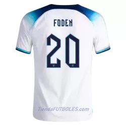 Camiseta Inglaterra Foden 20 Hombre Primera Mundial 2022 Camiseta Inglaterra Foden 20 Hombre Primera Mundial 2022