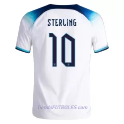 Camiseta Inglaterra Sterling 10 Hombre Primera Mundial 2022 Camiseta Inglaterra Sterling 10 Hombre Primera Mundial 2022