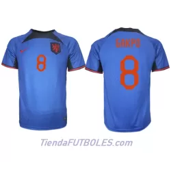 Camiseta Países Bajos Cody Gakpo 8 Hombre Segunda Mundial 2022 Camiseta Países Bajos Cody Gakpo 8 Hombre Segunda Mundial 2022