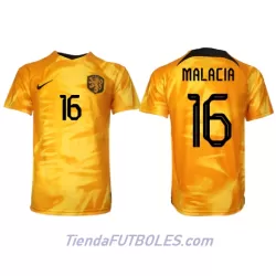 Camiseta Países Bajos Tyrell Malacia 16 Hombre Primera Mundial 2022 Camiseta Países Bajos Tyrell Malacia 16 Hombre Primera Mundial 2022