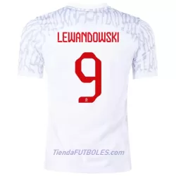 Camiseta Polonia Lewandowski 9 Hombre Primera Mundial 2022 Camiseta Polonia Lewandowski 9 Hombre Primera Mundial 2022
