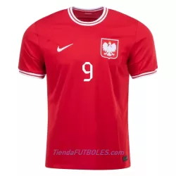 Camiseta Polonia Lewandowski 9 Hombre Segunda Mundial 2022
