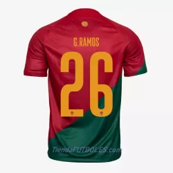 Camiseta Portugal G. Ramos 26 Hombre Primera Mundial 2022 Camiseta Portugal G. Ramos 26 Hombre Primera Mundial 2022