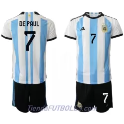 Conjunto Argentina de Paul 7 Niño Primera Mundial 2022 Conjunto Argentina de Paul 7 Niño Primera Mundial 2022