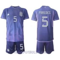 Conjunto Argentina Leandro Paredes 5 Niño Segunda Mundial 2022 Conjunto Argentina Leandro Paredes 5 Niño Segunda Mundial 2022