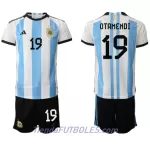 Conjunto Argentina Nicolas Otamendi 19 Niño Primera Mundial 2022