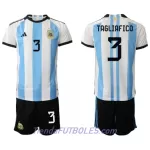 Conjunto Argentina Nicolas Tagliafico 3 Niño Primera Mundial 2022