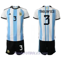 Conjunto Argentina Nicolas Tagliafico 3 Niño Primera Mundial 2022 Conjunto Argentina Nicolas Tagliafico 3 Niño Primera Mundial 2022