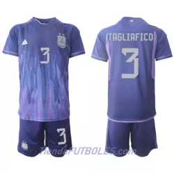 Conjunto Argentina Nicolas Tagliafico 3 Niño Segunda Mundial 2022 Conjunto Argentina Nicolas Tagliafico 3 Niño Segunda Mundial 2022