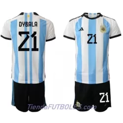 Conjunto Argentina Paulo Dybala 21 Niño Primera Mundial 2022 Conjunto Argentina Paulo Dybala 21 Niño Primera Mundial 2022