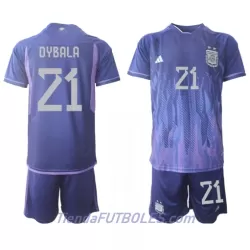 Conjunto Argentina Paulo Dybala 21 Niño Segunda Mundial 2022 Conjunto Argentina Paulo Dybala 21 Niño Segunda Mundial 2022