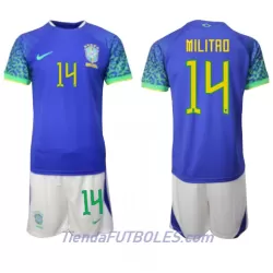 Conjunto Brasil Eder Militao 14 Niño Segunda Mundial 2022 Conjunto Brasil Eder Militao 14 Niño Segunda Mundial 2022