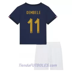 Conjunto Francia Ousmane Dembele 11 Niño Primera Mundial 2022 Conjunto Francia Ousmane Dembele 11 Niño Primera Mundial 2022