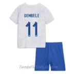 Conjunto Francia Ousmane Dembele 11 Niño Segunda Mundial 2022