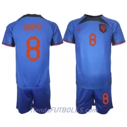 Conjunto Países Bajos Cody Gakpo 8 Niño Segunda Mundial 2022 Conjunto Países Bajos Cody Gakpo 8 Niño Segunda Mundial 2022