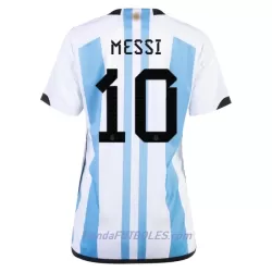 Camiseta Argentina 3 Star MESSI 10 Mujer Mundial 2022