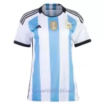 Camiseta Argentina 3 Star Mujer Primera Mundial 2022