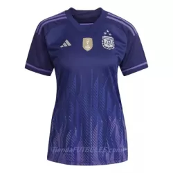 Camiseta Argentina 3 Star Mujer Segunda Mundial 2022 Camiseta Argentina 3 Star Mujer Segunda Mundial 2022