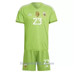 Conjunto Portero Argentina Emiliano Martinez 23 Niño Primera Mundial 2022
