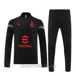 AC Milan Sudadera De Entrenamiento Hombre Cremallera Cuarto 2022/23 Negra