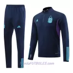 Argentina 3 Stars Royal Sudadera De Entrenamiento Hombre Cremallera Cuarto 2022/23 Azul