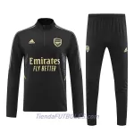 Arsenal Sudadera De Entrenamiento Hombre Cremallera Cuarto 2022/23 Negra
