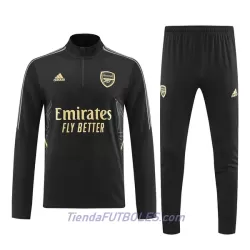 Arsenal Sudadera De Entrenamiento Hombre Cremallera Cuarto 2022/23 Negra