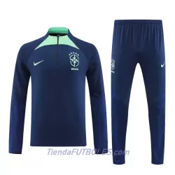 Brasil Sudadera De Entrenamiento Hombre Cremallera Cuarto 2022 Navy Brasil Sudadera De Entrenamiento Hombre Cremallera Cuarto 2022 Navy