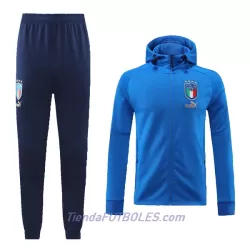 Italia Chaqueta De Entrenamiento Con Capucha Hombre 2022/23 Azul Italia Chaqueta De Entrenamiento Con Capucha Hombre 2022/23 Azul