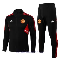 Manchester United Chándal De Entrenamiento Hombre 2022/23 Roja Negra Manchester United Chándal De Entrenamiento Hombre 2022/23 Roja Negra