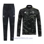 Manchester United Sudadera De Entrenamiento Hombre Cremallera Cuarto 2022/23 Negra