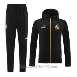 Olympique de Marseille Chaqueta De Entrenamiento Con Capucha Hombre 2022/23 Negra Olympique de Marseille Chaqueta De Entrenamiento Con Capucha Hombre 2022/23 Negra