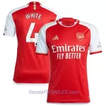 Camiseta Arsenal White 4 Hombre Primera 23/24