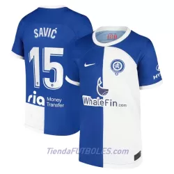 Camiseta Atlético Madrid Savic 15 Hombre Segunda 23/24 Camiseta Atlético Madrid Savic 15 Hombre Segunda 23/24