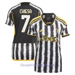 Camiseta Juventus Chiesa 7 Mujer Primera 23/24 Camiseta Juventus Chiesa 7 Mujer Primera 23/24