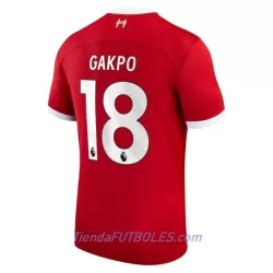 Camiseta Liverpool Gakpo 18 Hombre Primera 23/24
