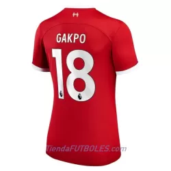 Camiseta Liverpool Gakpo 18 Mujer Primera 23/24